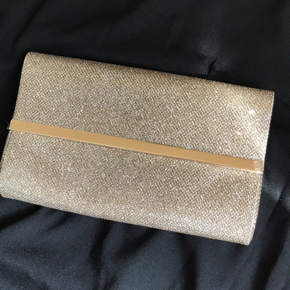 bareMinerals Handbags - GOLD GLITTER CLUTCH
